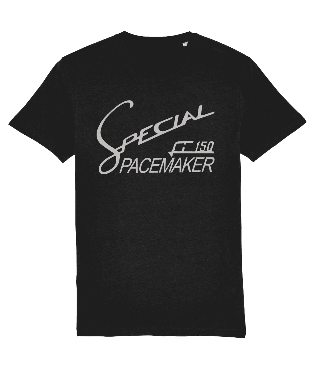 150 PACEMAKE T-Shirt Inspired by ClassicLambretta Scooters (Silver Badge with 4 Colour Options) Small to 4XL - SOUND IS COLOUR