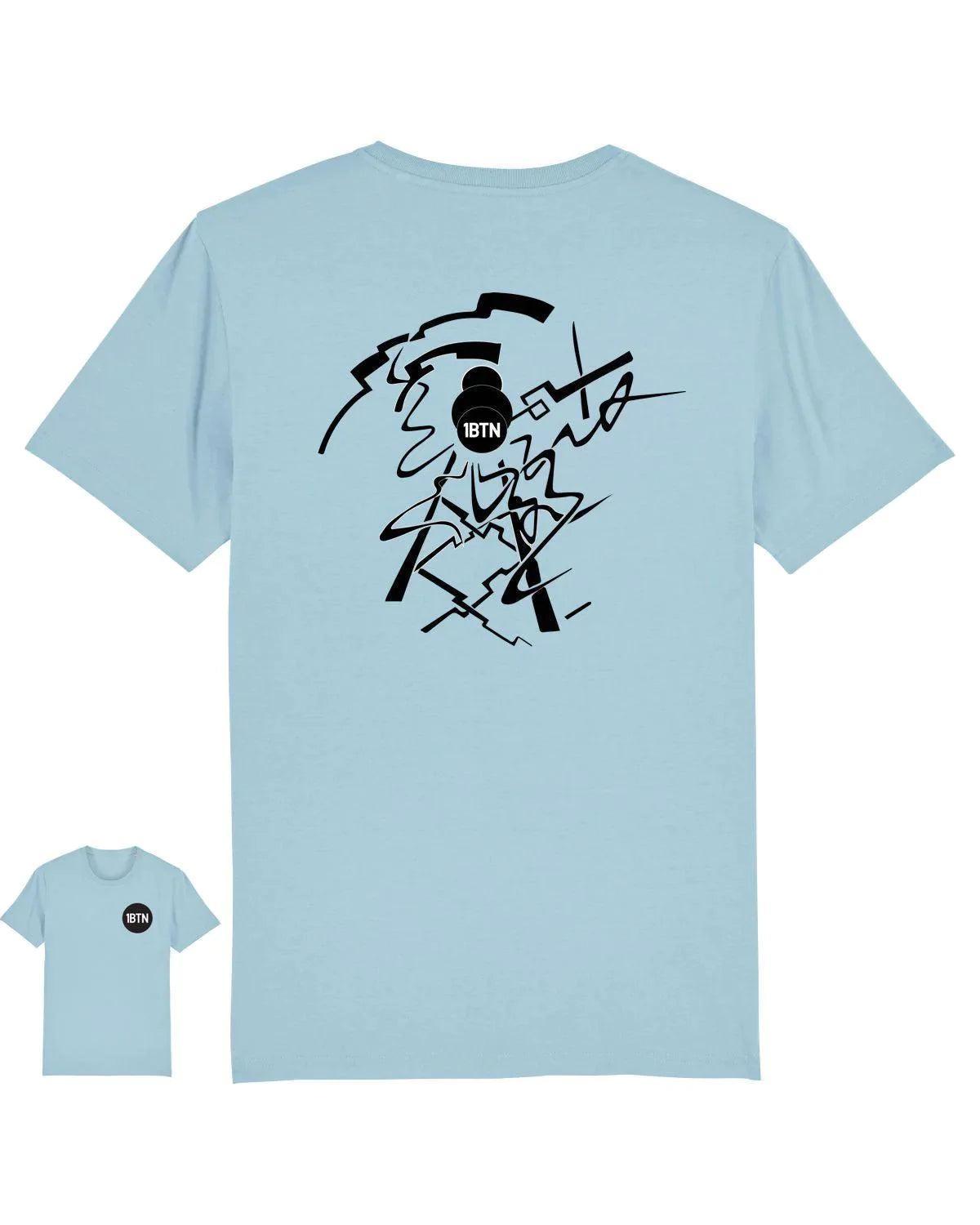 1BTN 2 SIDED2: T-Shirt Official Merchandise of 1BTN.FM - SOUND IS COLOUR