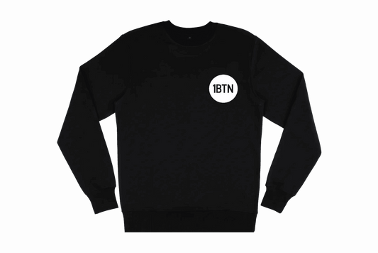 1BTN CHEST LOGO: Sweatshirt Official Merchandise of 1BTN.FM (5 Colour Options) - SOUND IS COLOUR
