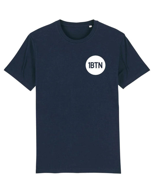 1BTN CHEST LOGO: T-Shirt Official Merchandise of 1BTN.FM (5 Colour Options) - SOUND IS COLOUR