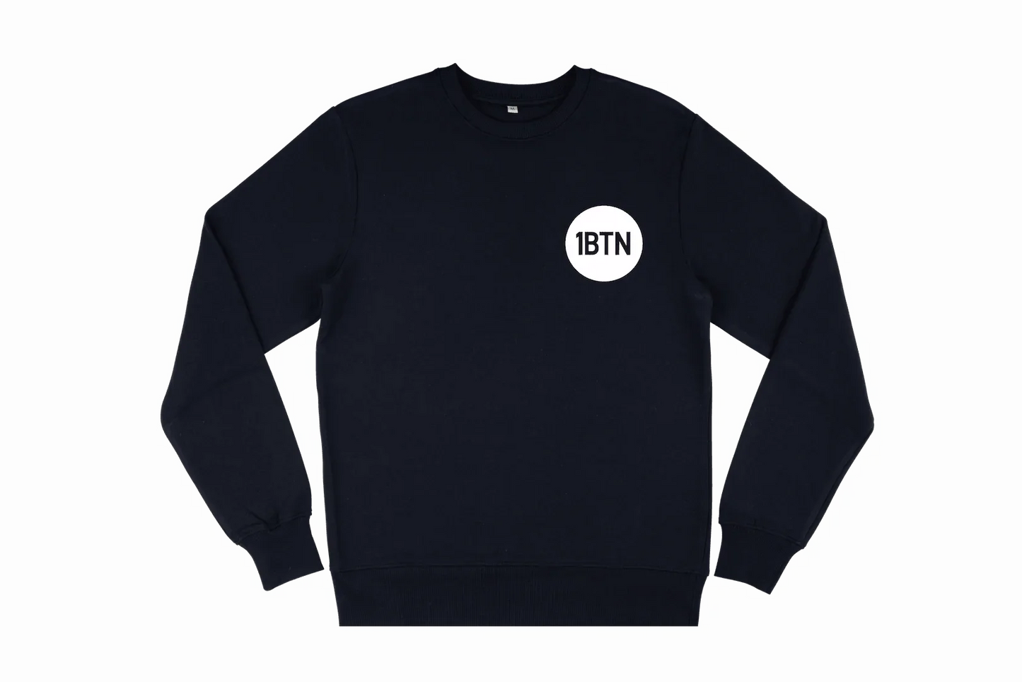 1BTN LOGO: 2 Sided Sweatshirt Official Merchandise of 1BTN.FM (5 Colour Options) - SOUND IS COLOUR