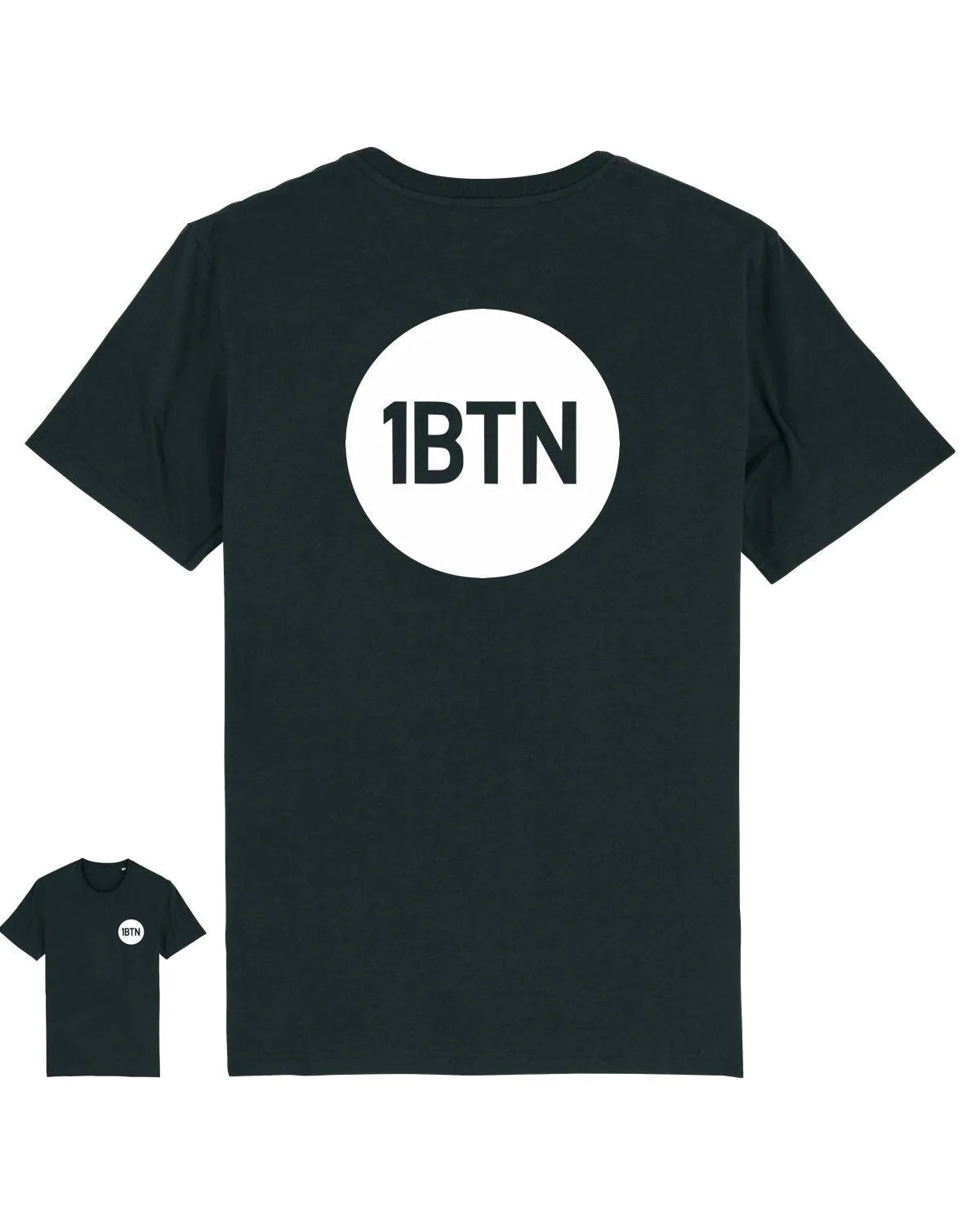1BTN LOGO: 2 Sided T-Shirt Official Merchandise of 1BTN.FM (5 Colour Options) - SOUND IS COLOUR