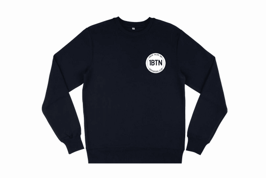 1BTN SUPPORTERS CLUB CHEST LOGO: Sweatshirt Official Merchandise of 1BTN.FM (5 Colour Options) - SOUND IS COLOUR