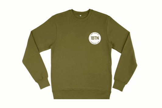 1BTN SUPPORTERS CLUB CHEST LOGO: Sweatshirt Official Merchandise of 1BTN.FM (5 Colour Options) - SOUND IS COLOUR