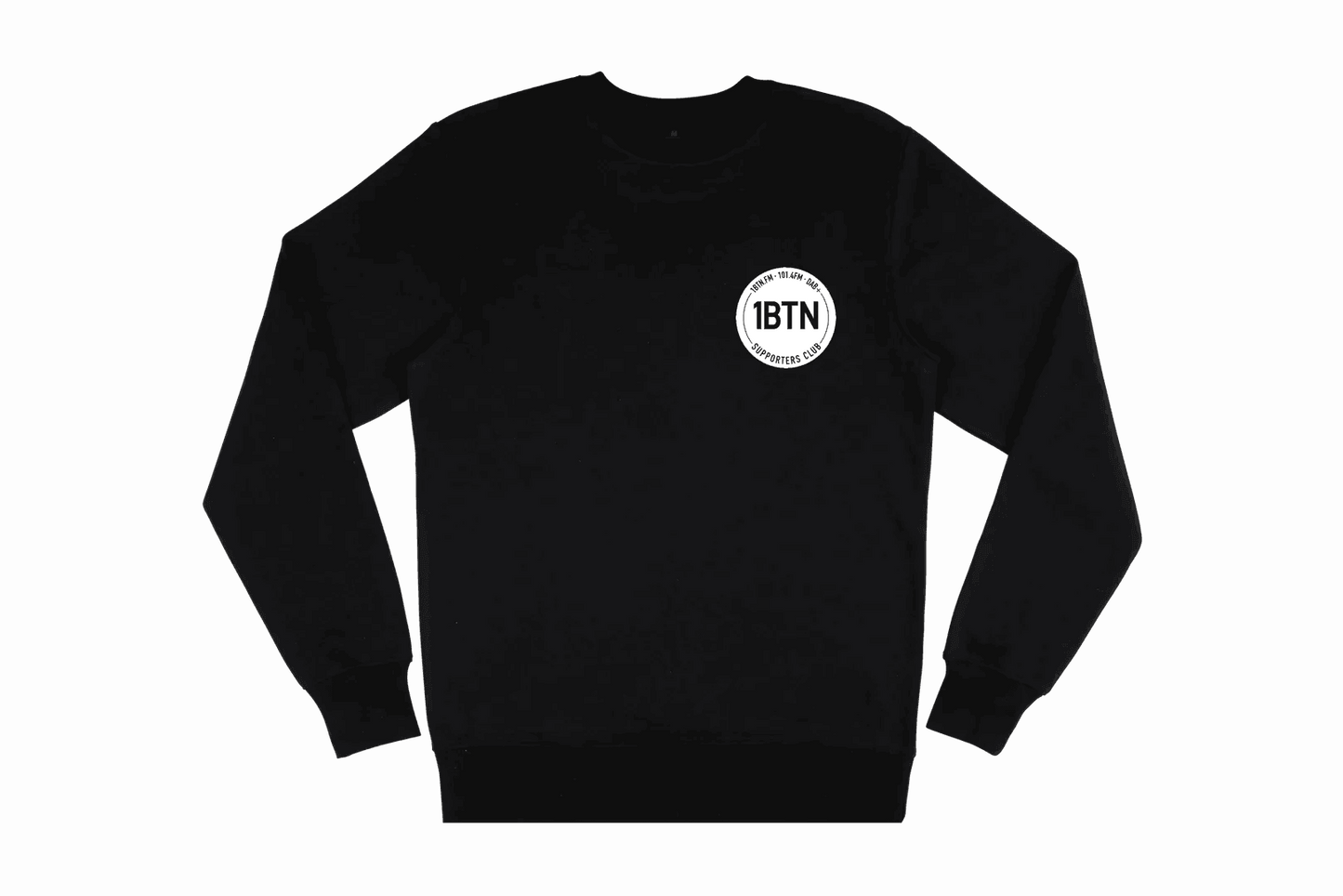 1BTN SUPPORTERS CLUB CHEST LOGO: Sweatshirt Official Merchandise of 1BTN.FM (5 Colour Options) - SOUND IS COLOUR