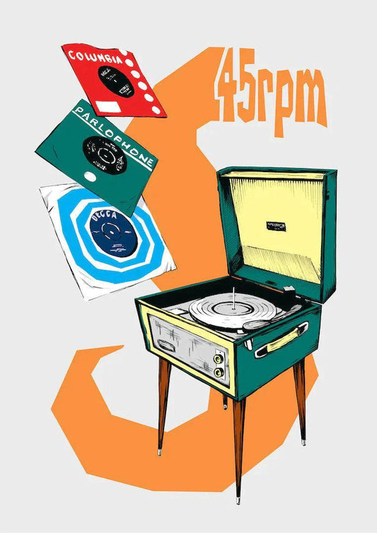 45 RPM: Fine Wall Art Inspired by Record Collecting - SOUND IS COLOUR