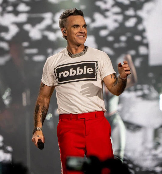 T-Shirt, As Worn By, Robbie Williams, Robbie Williams t-shirt, take that, t-shirt, oasis, oasis logo, sound is colour