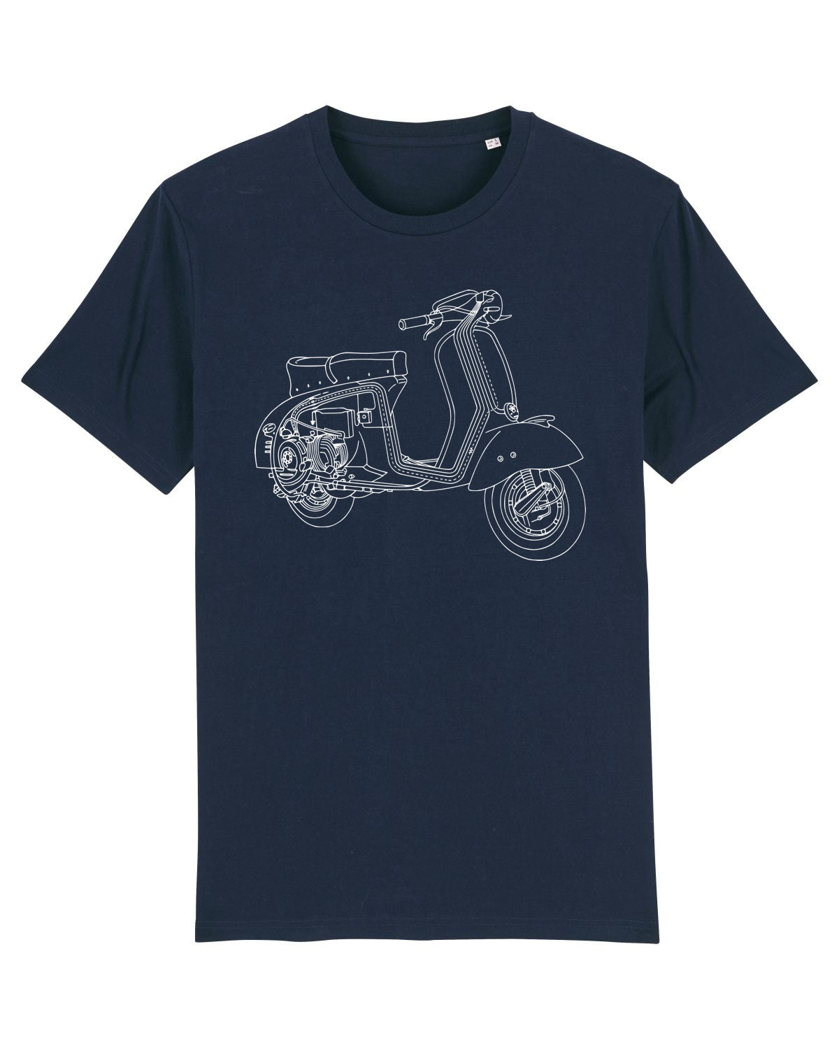 WORKSHOP :T-Shirt Inspired by Classic Italian Scooters (4 Colour Options) Small to 4XL