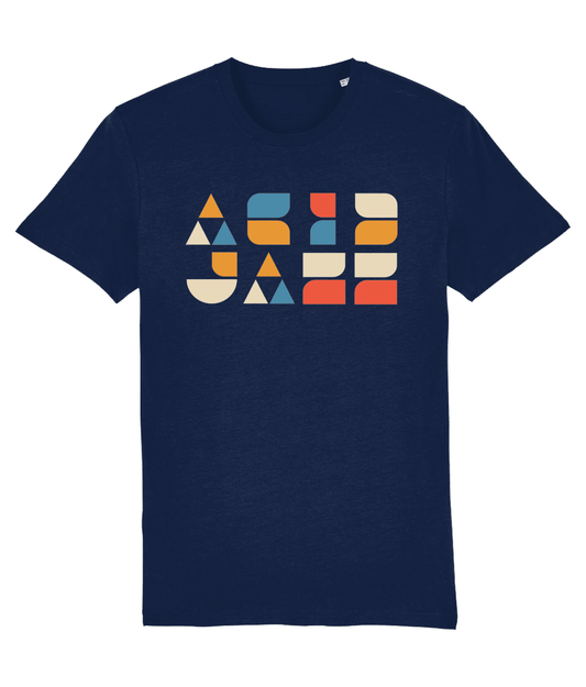 ACID JAZZ: T-Shirt Inspired by Acid Jazz and Bauhaus. Small to 4L in 3 Colours - SOUND IS COLOUR