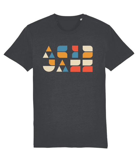 ACID JAZZ: T-Shirt Inspired by Acid Jazz and Bauhaus. Small to 4L in 3 Colours - SOUND IS COLOUR