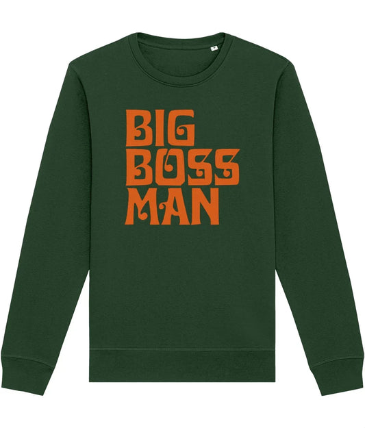 BIG BOSS MAN LOGO (Orange): Sweatshirt Official Merchandise of Big Boss Man (4 Colour Options) - SOUND IS COLOUR
