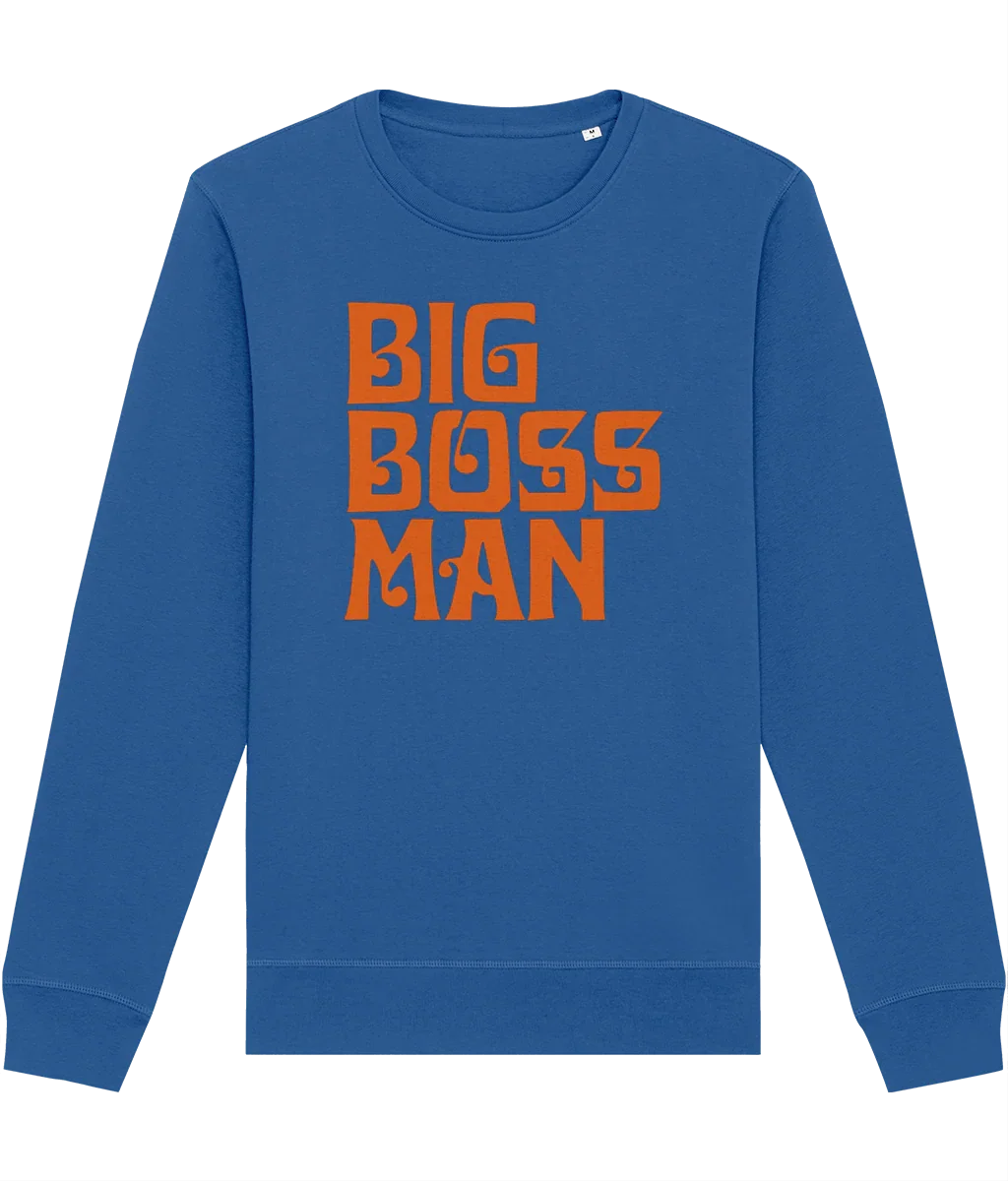 BIG BOSS MAN LOGO (Orange): Sweatshirt Official Merchandise of Big Boss Man (4 Colour Options) - SOUND IS COLOUR