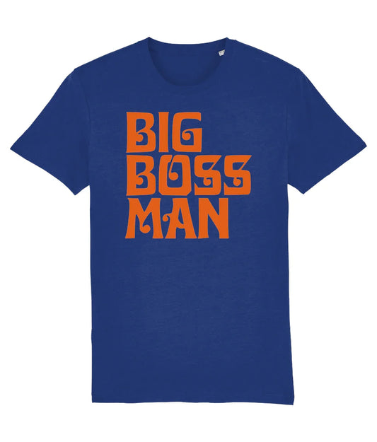 BIG BOSS MAN LOGO (Orange): T-Shirt Official Merchandise of Big Boss Man (5 Colour Options) - SOUND IS COLOUR