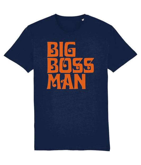 BIG BOSS MAN LOGO (Orange): T-Shirt Official Merchandise of Big Boss Man (5 Colour Options) - SOUND IS COLOUR