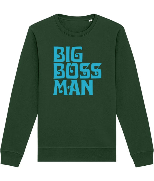 BIG BOSS MAN LOGO (Sky): Sweatshirt Official Merchandise of Big Boss Man (3 Colour Options) - SOUND IS COLOUR