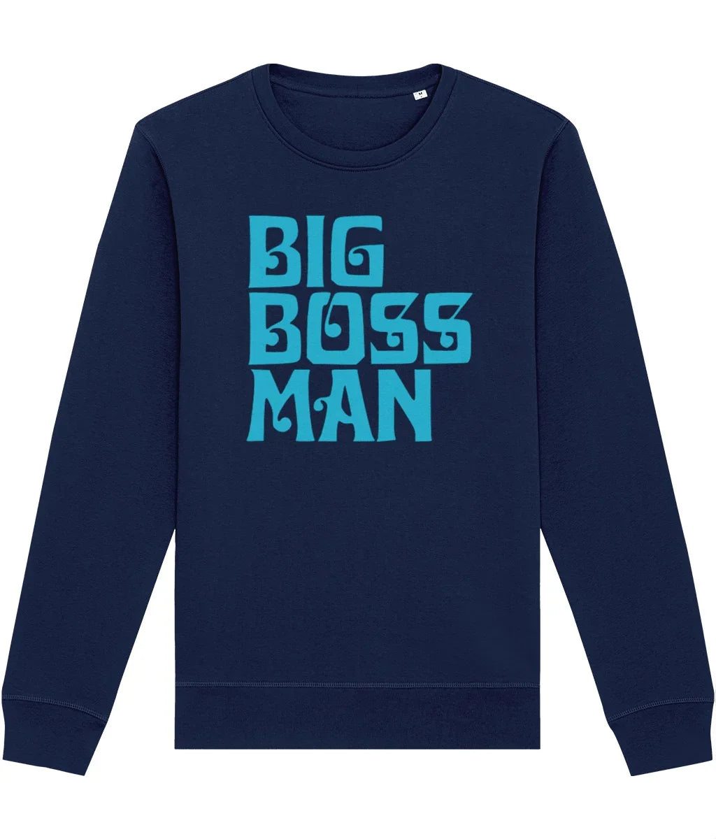 BIG BOSS MAN LOGO (Sky): Sweatshirt Official Merchandise of Big Boss Man (3 Colour Options) - SOUND IS COLOUR