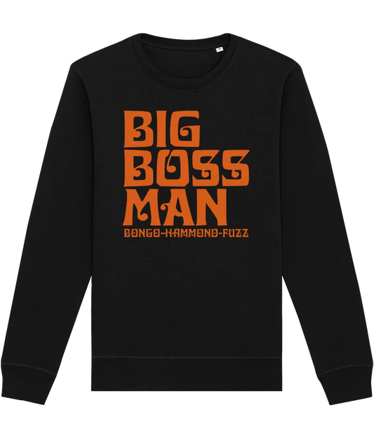 BONGO HAMMOND FUZZ (Orange): Sweatshirt Official Merchandise of Big Boss Man (3 Colour Options) - SOUND IS COLOUR