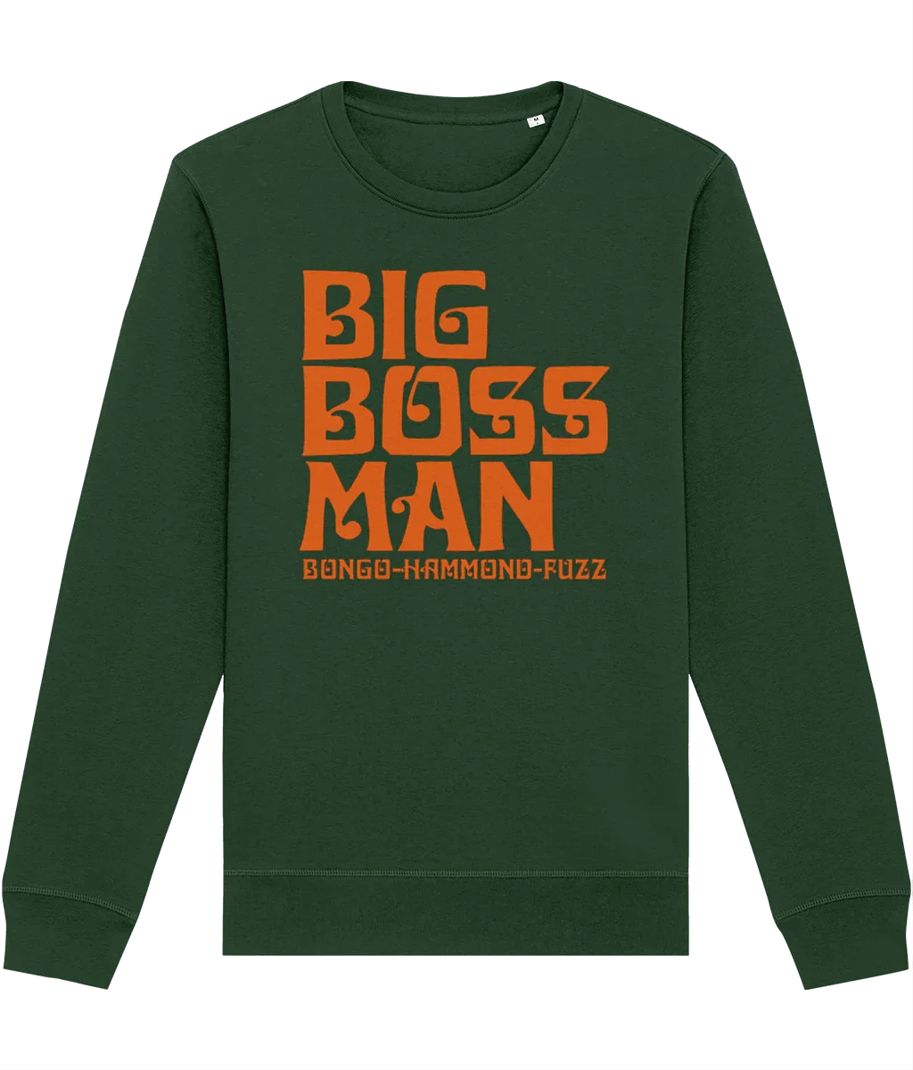 BONGO HAMMOND FUZZ (Orange): Sweatshirt Official Merchandise of Big Boss Man (3 Colour Options) - SOUND IS COLOUR