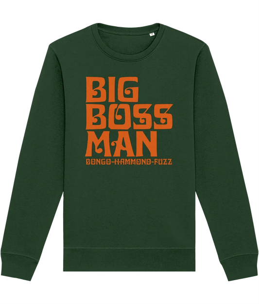 BONGO HAMMOND FUZZ (Orange): Sweatshirt Official Merchandise of Big Boss Man (3 Colour Options) - SOUND IS COLOUR