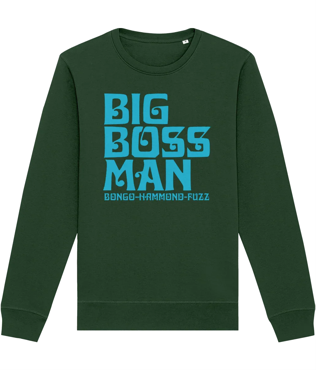 BONGO HAMMOND FUZZ (Sky): Sweatshirt Official Merchandise of Big Boss Man (3 Colour Options) - SOUND IS COLOUR