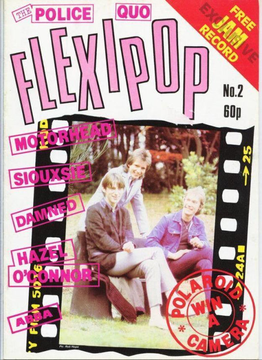 FLEXIPOP No.2: T-Shirt Inspired by The Jam, Pop Art Poem Flexidisc - SOUND IS COLOUR