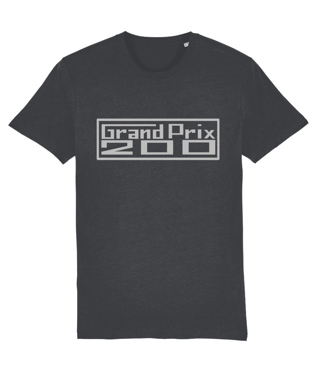 GRAND PRIX 200: T-Shirt Inspired by Classic Lambretta Scooters (Silver Badge with 3 Colour Options) Small to 4XL - SOUND IS COLOUR