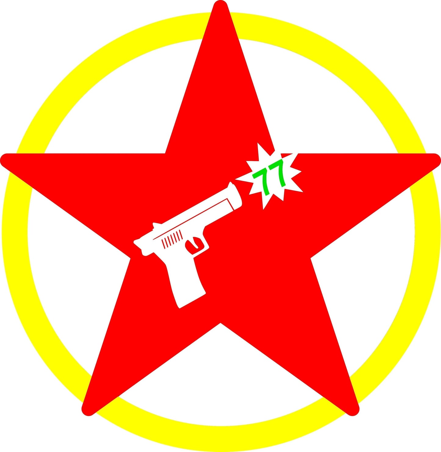 GUNS 77: T-Shirt Inspired by The Clash - SOUND IS COLOUR