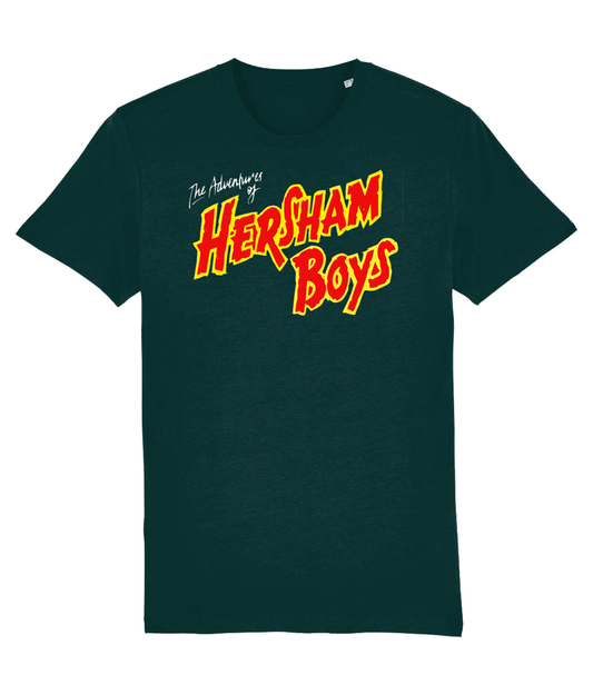 HERSHAM BOYS: T-Shirt As Worn by Sham 69. 3 Colours. Small to 4XL - SOUND IS COLOUR