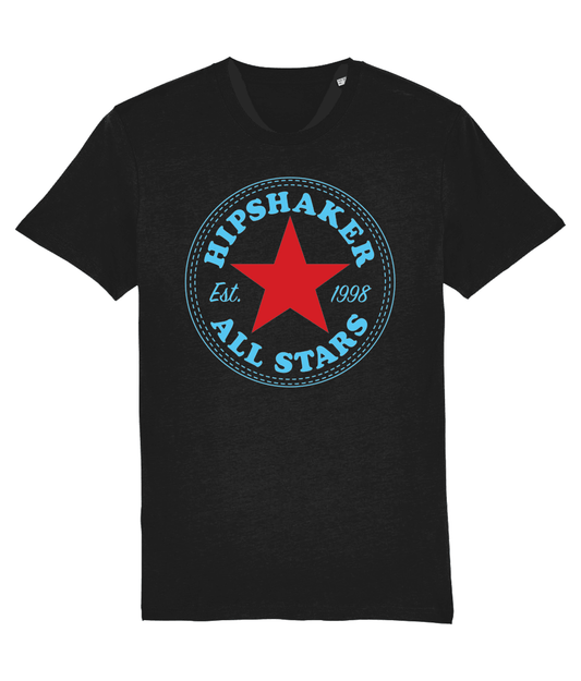 HIPSHAKER ALL STARS RED: T-Shirt Official Merchandise of Hipshaker (3 Colour Options) - SOUND IS COLOUR