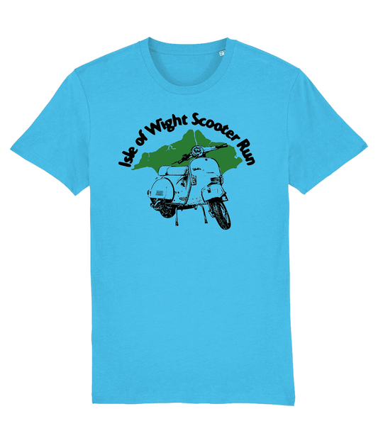 ISLE OF WIGHT PX: T-Shirt Inspired by Classic Vespa Scooters (4 Colour Options) Small to 3XL - SOUND IS COLOUR