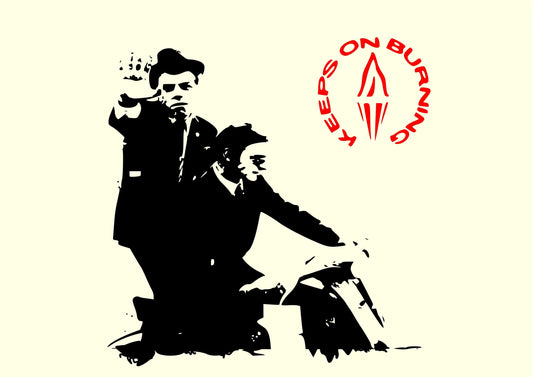 KEEPS ON BURNING: Sweatshirt Inspired by The Style Council - SOUND IS COLOUR