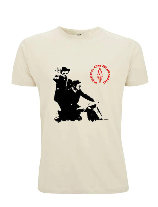 KEEPS ON BURNING: T-Shirt Inspired by The Style Council 2 Colours - SOUND IS COLOUR