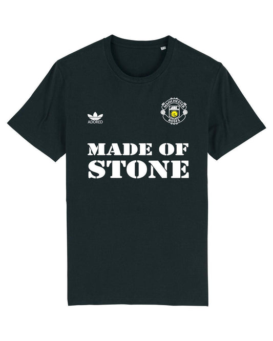 MANCHESTER ROSES (Man United Black Version): T-Shirt Inspired by The Stone Roses & Football - SOUND IS COLOUR