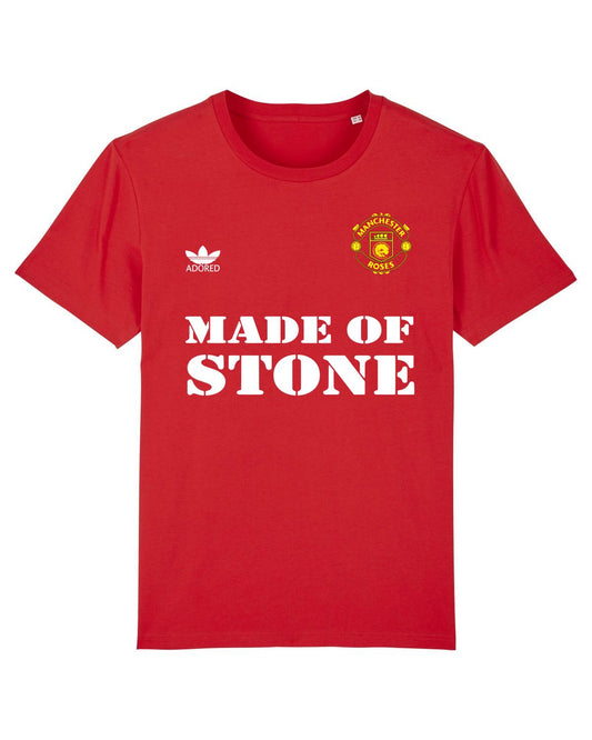 MANCHESTER ROSES (Red Version): T-Shirt Inspired by The Stone Roses & Football. Small to 4XL
