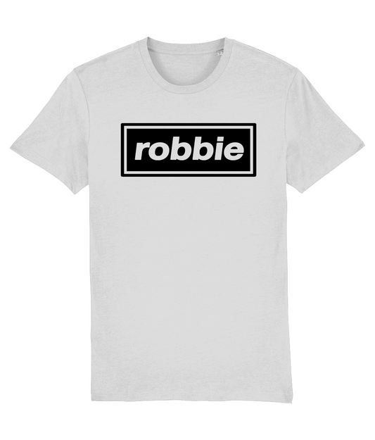 T-Shirt, As Worn By, Robbie Williams, Robbie Williams t-shirt, take that, t-shirt, oasis, oasis logo, sound is colour, robbie oasis t-shirt