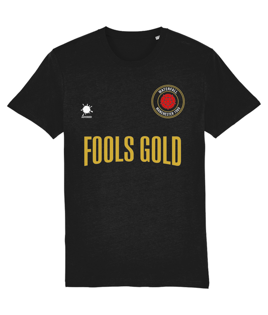 FOOLS GOLD: T-Shirt Inspired by The Stone Roses & Football. 3 Colours Small to 4XL - SOUND IS COLOUR