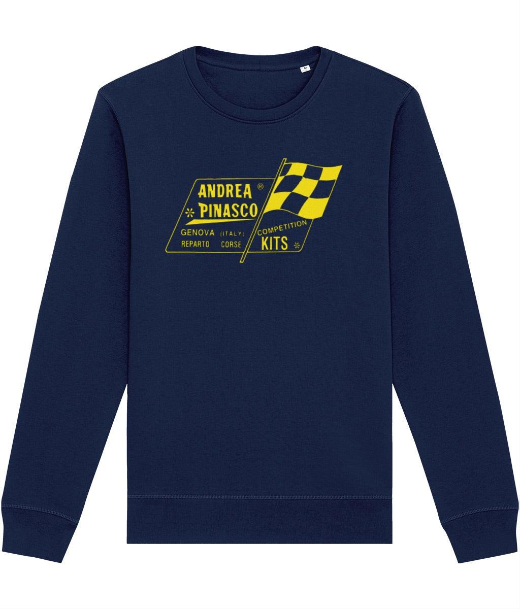 PINASCO: Navy Sweatshirt Inspired by Classic Scooter Tuning. Small to 4XL