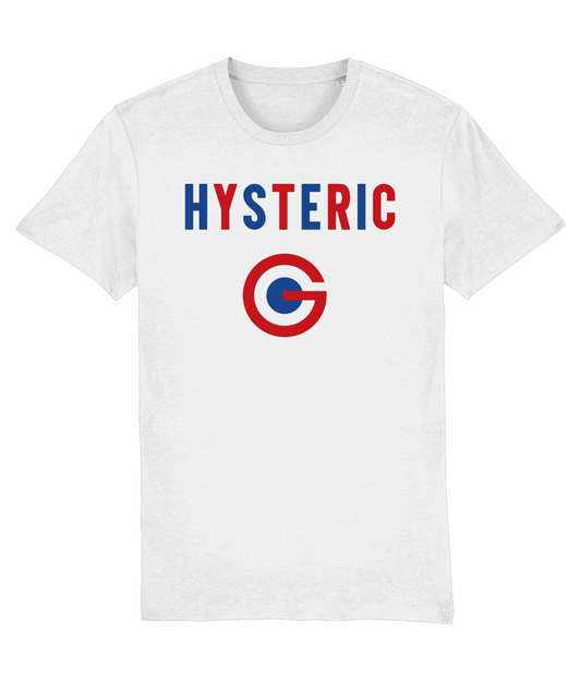 HYSTERIC 1990: T-Shirt As Worn by Bobby Gillespie (Primal Scream). 3 Colours Small to 4XL - SOUND IS COLOUR