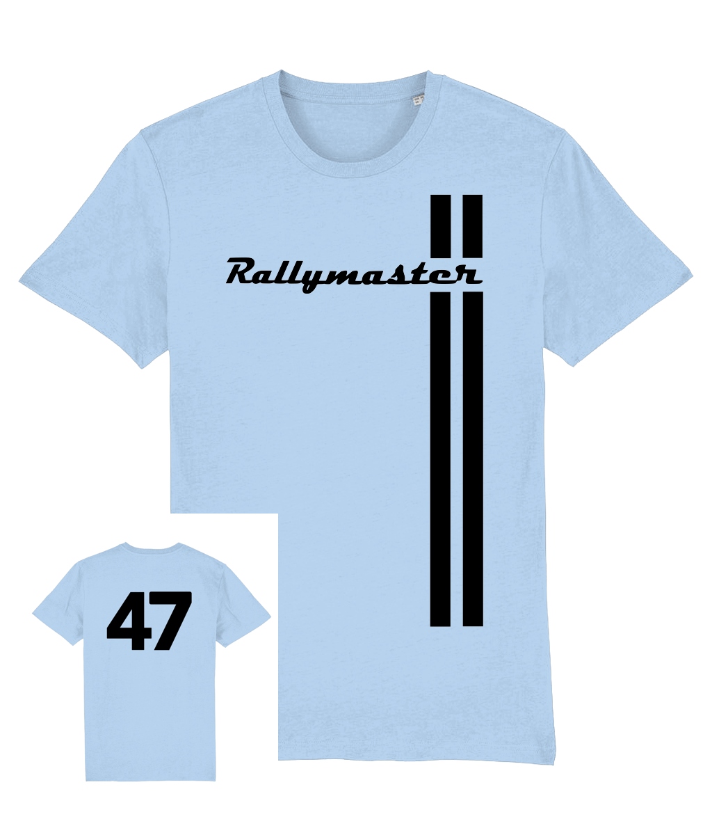 RALLYMASTER: T-Shirt Inspired by ClassicLambretta Scooters Small to 4XL (RED, BLUE AND BESPOKE)