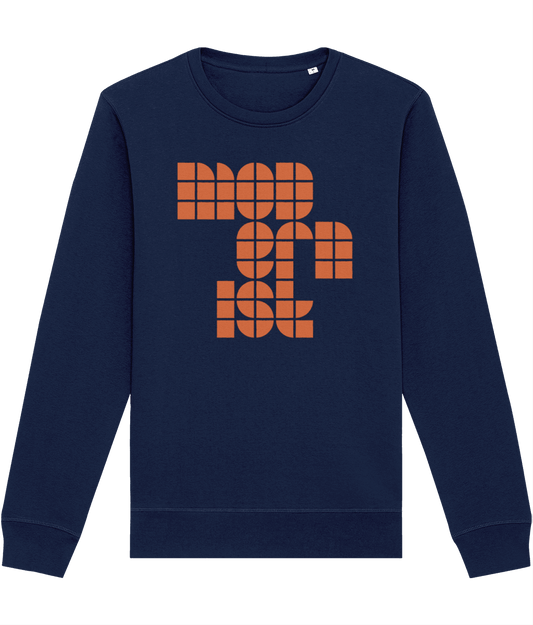 MODERNIST: Sweatshirt Orange Official Merchandise for Detail magazine (2 Colours) Small to 4XL