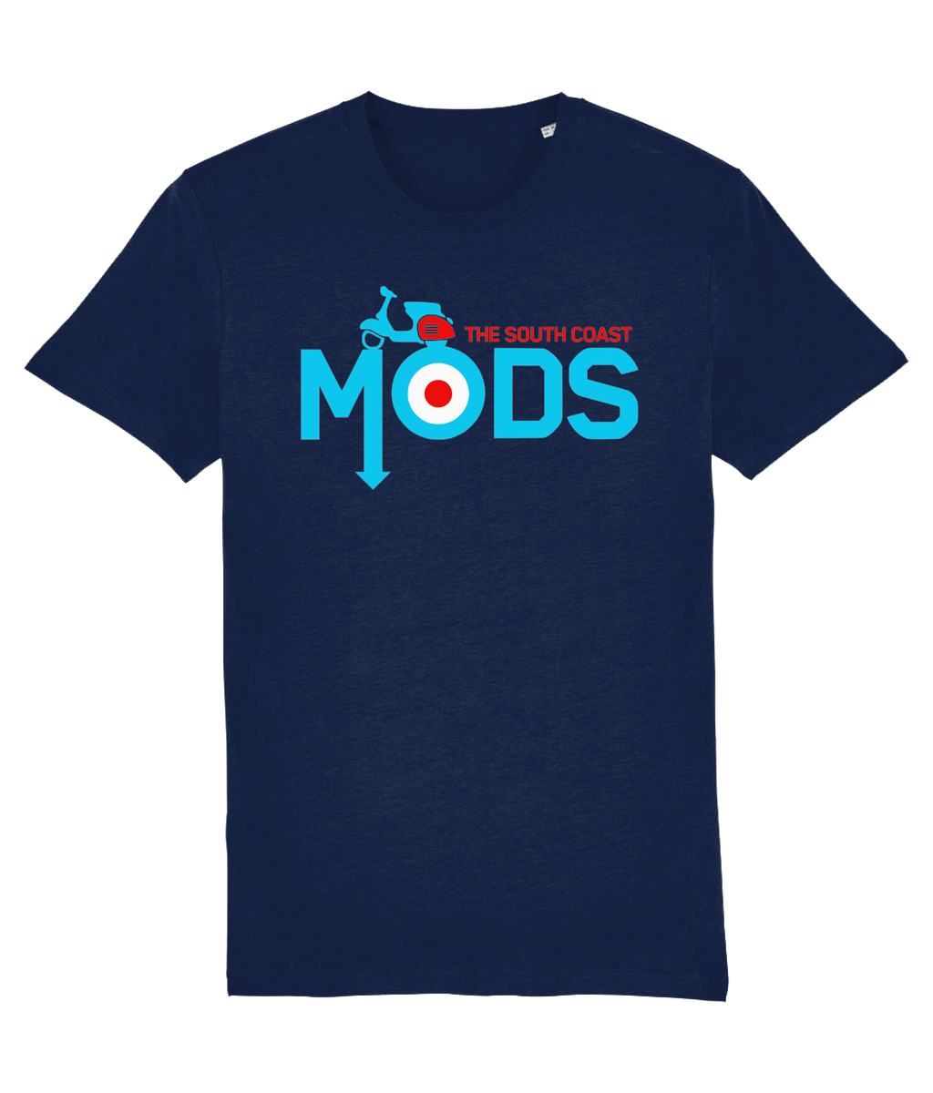 SOUTH COAST MODS: T-Shirt Official Merchandise Sky Navy: Small to 4XL