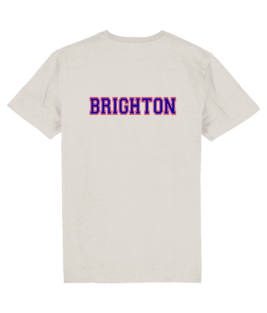 SOUTH COAST MODS BRIGHTON: 2-Sided T-Shirt Official Merchandise Vintage White: Small to 3XL - SOUND IS COLOUR