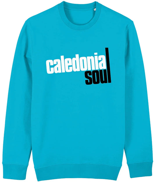 CALEDONIA SOUL: Book Logo: Premium Organic Sweatshirt. Small to 3XL Official Merchandise by Sound is Colour. - SOUND IS COLOUR