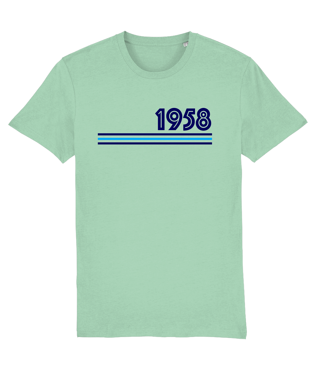 HERE IS MY NUMBER: Bespoke T-Shirt Made to Order With Your Own Retro Style Numbers (3 Colours)