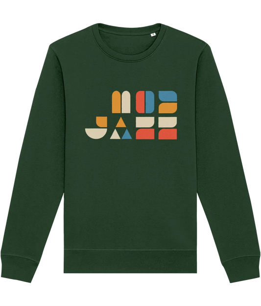 MOD JAZZ: Sweatshirt Inspired by Acid Jazz and Bauhaus. Small to 4XL in 3 Colours - SOUND IS COLOUR