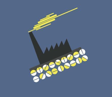 PILL FACTORY: T-Shirt Inspired by New Order, Factory Record, Dance Culture - SOUND IS COLOUR