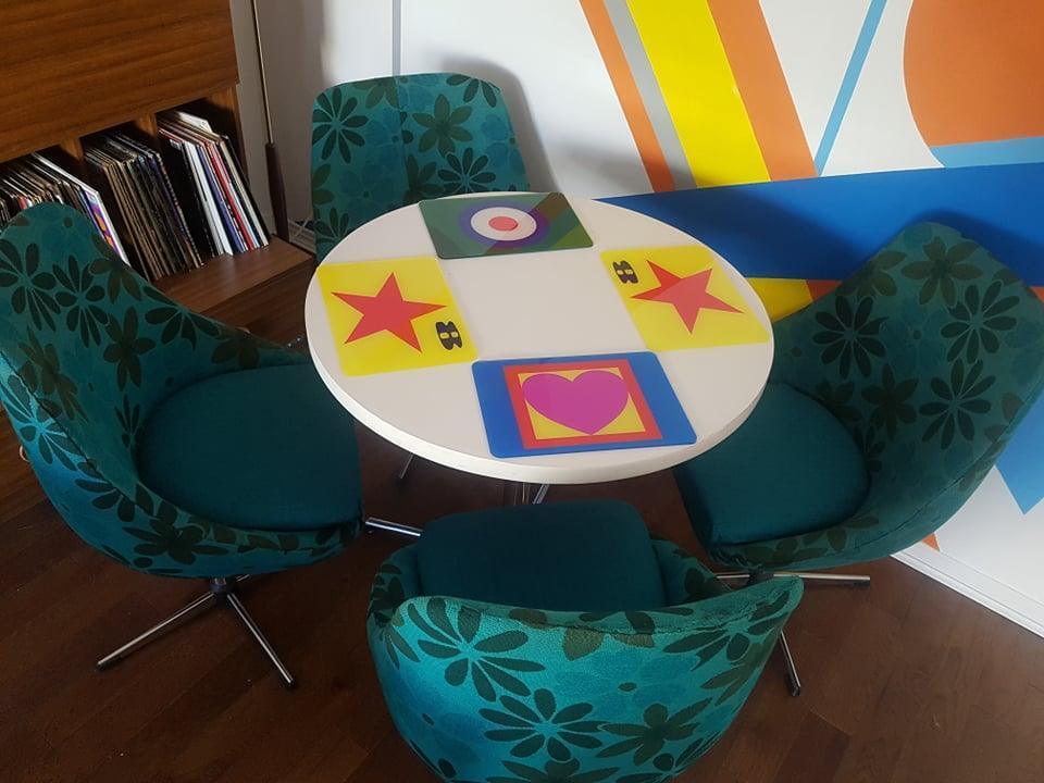 Pop Art Coasters: Inspired by Paul Weller and Peter Blake. - SOUND IS COLOUR