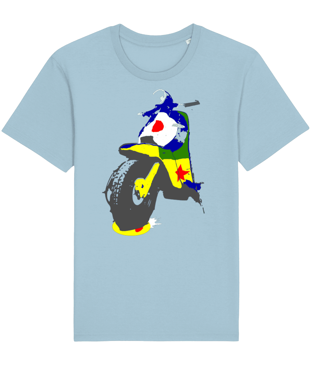 Pop Art Lambretta: T-Shirt Inspired by Peter Blake and Classic Scooters - SOUND IS COLOUR
