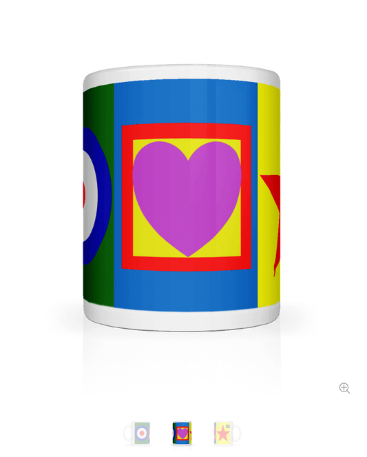 Pop Art Mugs: Inspired by Paul Weller and Peter Blake - SOUND IS COLOUR