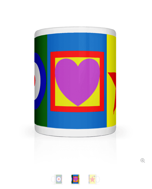Pop Art Mugs: Inspired by Paul Weller and Peter Blake - SOUND IS COLOUR